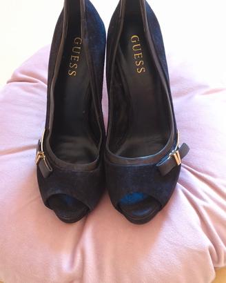 Décolleté Guess tg 36 camoscio/pelle 
