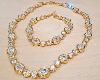 Girocollo con bracciale Swarovski 
