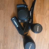 Canon Eos 400D + 18-55 + 55-250 + borsa