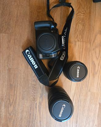 Canon Eos 400D + 18-55 + 55-250 + borsa