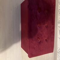 Pouf bordeaux contenitore