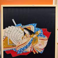 Arte Tessile Giapponese - Donna con Ventaglio