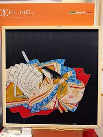 Arte Tessile Giapponese - Donna con Ventaglio