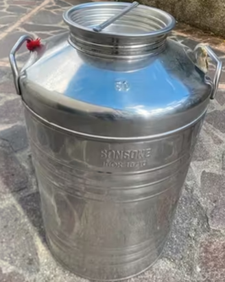 Fusto 50 litri per olio bidone in acciaio