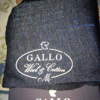 Calze Gallo uomo M lunghe nere coste blu