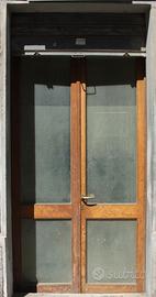 Ante porta legno vetrata