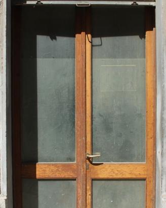 Ante porta legno vetrata