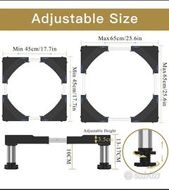 Base per Lavatrice, asciugatrice e frigorifero