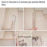 Mensole per pensile cucina metod Ikea sigillate