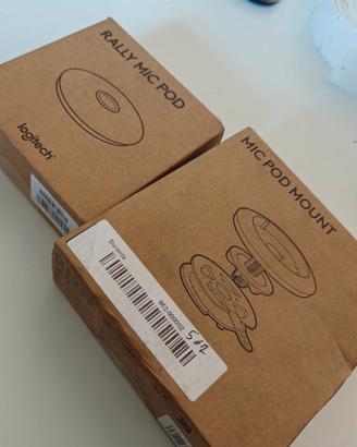 Logitech Rally Mic Pod + supporto fissaggio tavolo