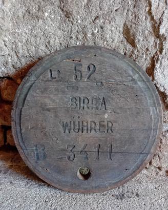 BIRRA WUHRER BRESCIA ANNI 30 insegna targa tabella