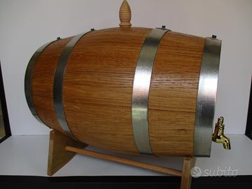 Botte castagno lt 15   base tappo rubinetto ottone