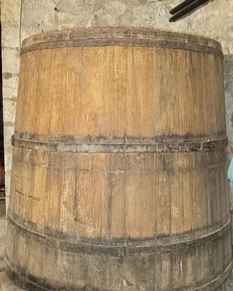 Tino in castagno per fermentazione uva.
