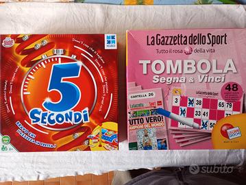 Gioco della Tombola e "5 secondi"