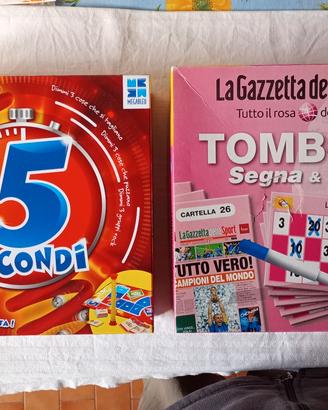 Gioco della Tombola e "5 secondi"