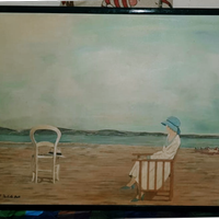 L'attesa di Enzo Da Costa pera d'arte figurativa