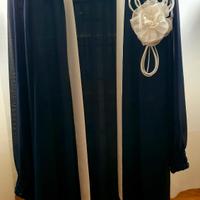 Coprispalla blù in tessuto leggero  trasparente