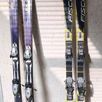 sci fisherrc4 166, rx 160, scarponi lange, nordica