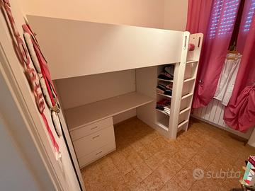 Letto a soppalco ikea, cameretta, camera a ponte