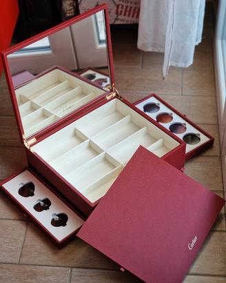 Cartier cofanetto porta occhiali con lenti
