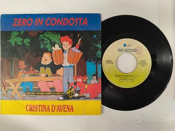 CRISTINA D'AVENA Zero in condotta Sigle TV 45 giri