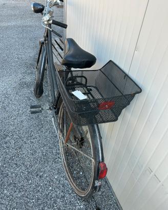 Bici donna  con bacchette e cestino