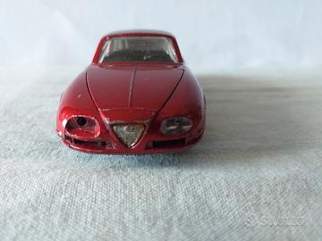 Politoys M 530 Alfa Romeo 2600 Sz Zagato – Miniature 1/43 Rouge Métal, Boîte D'origine (occasion)