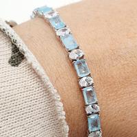 COD.TQCW16 E COD.TQVW16 BRACCIALI TENNIS ARGENTO