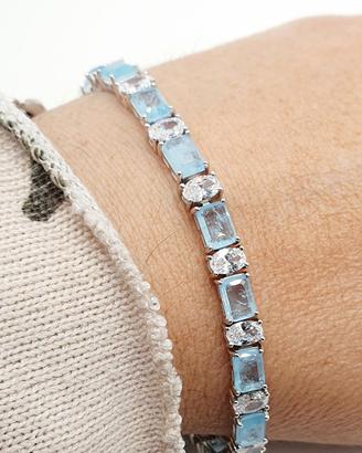 COD.TQCW16 E COD.TQVW16 BRACCIALI TENNIS ARGENTO