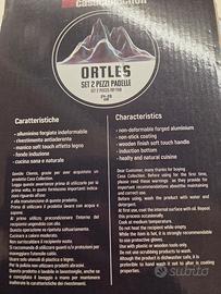 set 2 padelle alluminio forgiato