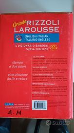 Grande dizionario Inglese  + italiano Spagnolo 
