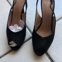 SCARPE STARLET RASO/CAMOSCIO NERO N°38 e 1/2