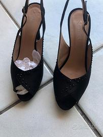 SCARPE STARLET RASO/CAMOSCIO NERO N°38 e 1/2