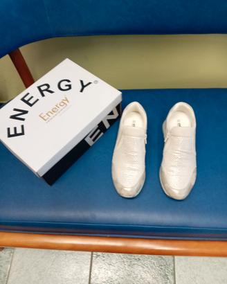 scarpe donna energy con strass e cerniera n37