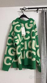 Maglione gucci verde XS oversize 2025