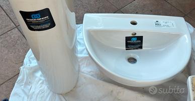 Lavabo con colonna Nuovo!