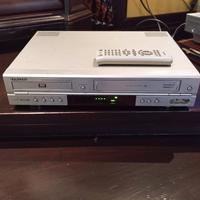 lettore VHS Samsung DVD con telecoman