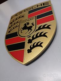 Logo PORSCHE da parete tridimensionale 29x22 cm