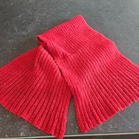 Sciarpa in lana fatta a mano - rossa