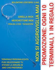 Terminale bolentino con perline 4 fori tecnosfere