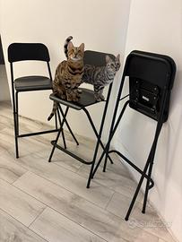 SET Sgabelli lieghevoli IKEA - Gatti non compresi