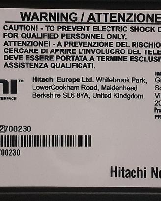ricambi hitachi 43HB6WS2I, tv Hitachi, ricambi 43"