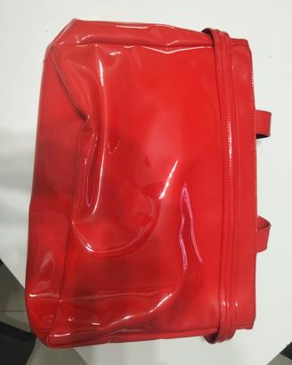 Borsa Armani jeans in poliestere Vernice Rossa