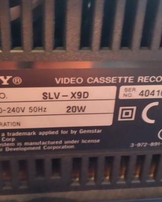 VHS Sony alta gamma completo di telecomando 