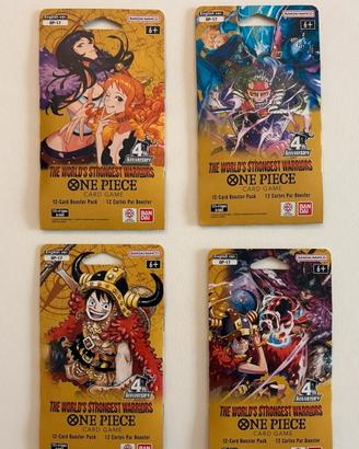 4 Blister Pack One Piece Card Game OP-17 