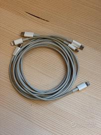 3 Cavi originali Apple iPhone Usb-c lightning