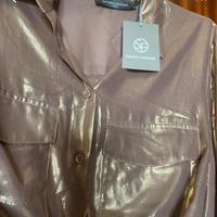 Camicia color oro sandro ferrone come da cartellin