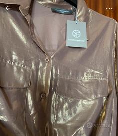Camicia color oro sandro ferrone come da cartellin