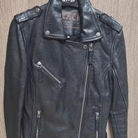 giubbotto stile motociclista  donna 