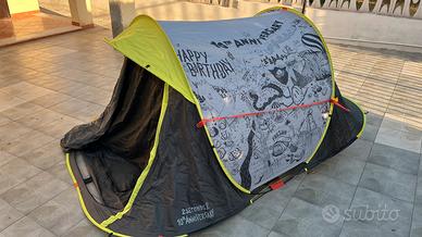 Tenda campeggio 2 piazze Quechua  richiudibile